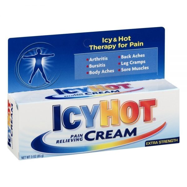 Crema para aliviar el dolor de hielo caliente extra fuerte 3oz
