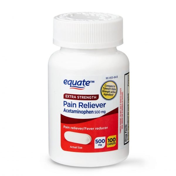 Cápsulas de acetaminofén de fuerza extra, Equate,