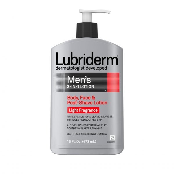Lubriderm - Loción hidratante 3 en 1 para hombres con aloe